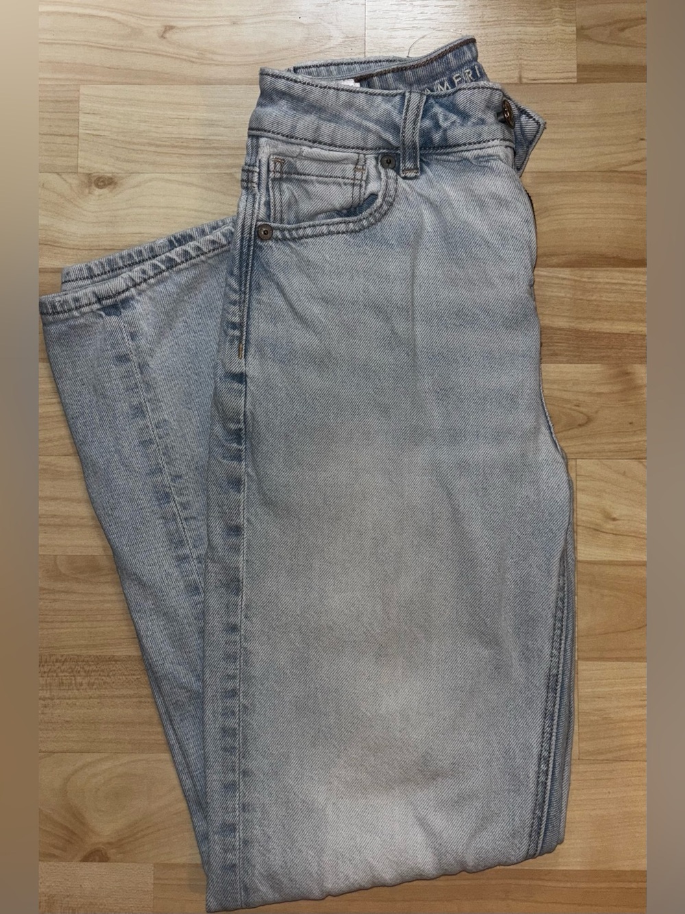 American Eagle Outfitters Light Blue Straight Jeans